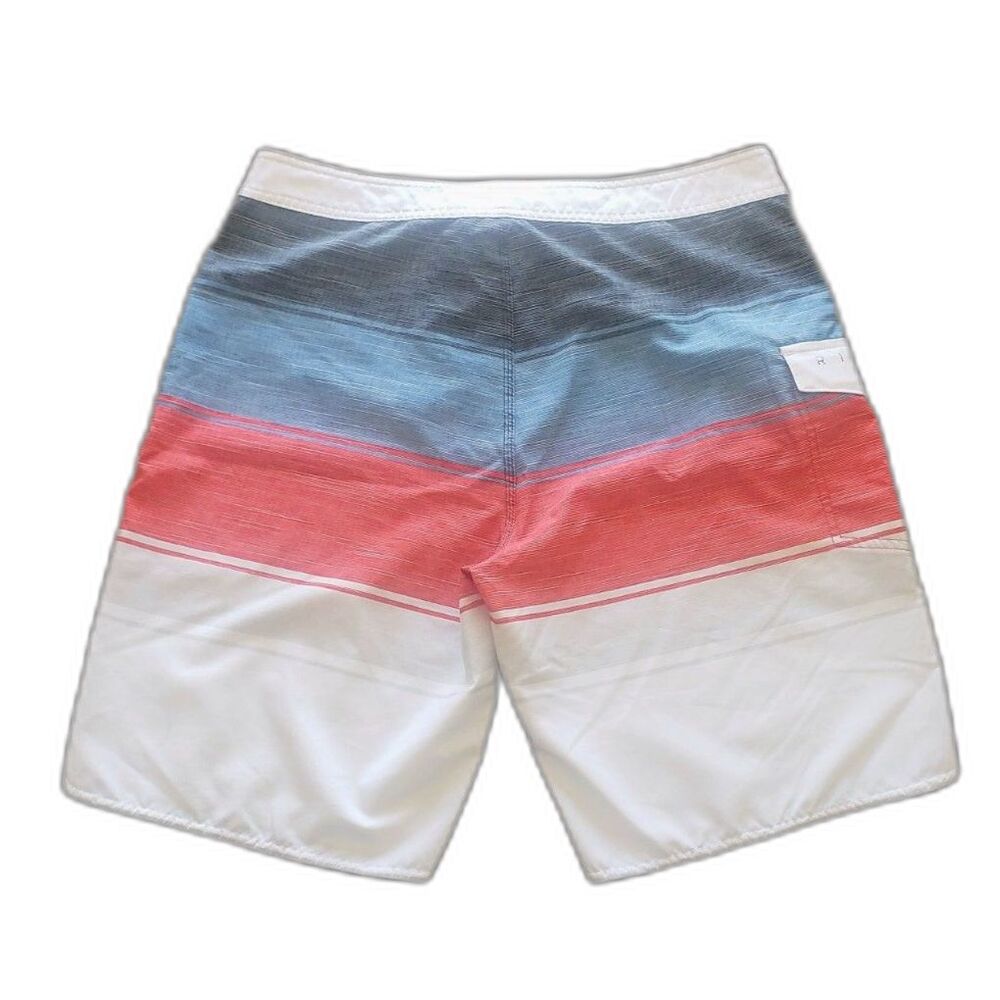Rip Curl - Board Shorts / Swim Trunks - White Red & Blue - Mens Size 34 - Picture 2 of 8